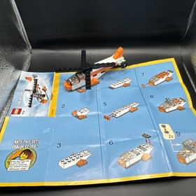 LEGO 30181 Creator Helicopter Orange White Black 52 Pieces 2012 Complete