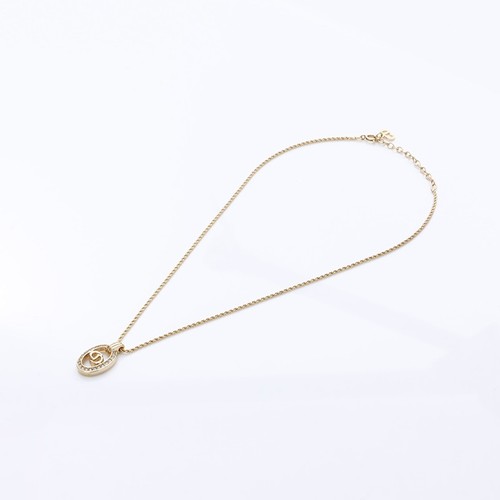 Collana Christian Dior con strass oro WS7577