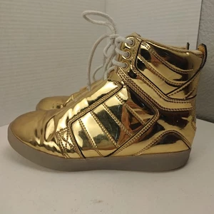 Women's Osiris Skyrise Gold Shoes High Top Size 5 Untested - Picture 1 of 15