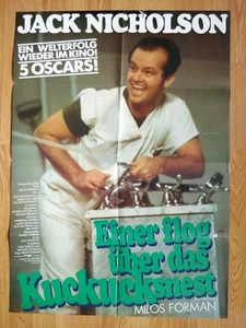 EIN FLOG ÜBER DAS KUCKUCKSNEST selten deutsch 1 Blatt JACK NICHOLSON Milos Forman - Bild 1 von 1
