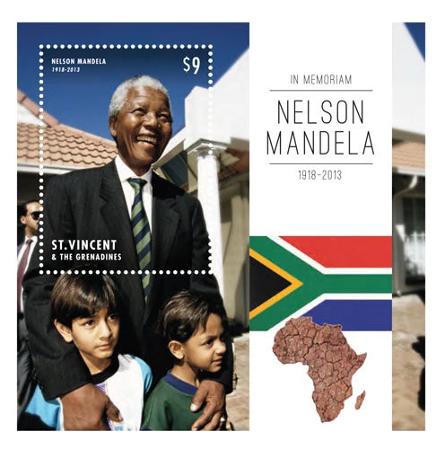 St. Vincent 2013 - SC# 3900 - President Nelson Mandela - Souvenir Sheet - MNH - Image 1 of 1