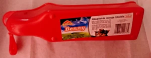 BENNY ABBEVERATOIO DA PASSEGGIO RICHIUDIBILE PER CANI GATTI ANIMALI BIANCO ROSSO - Foto 1 di 3