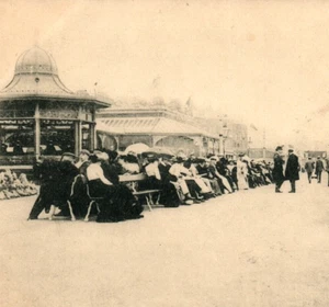 Foto real c1900 RPPC Bridlington Inglaterra Pierrots en New Spa Yorkshire Reino Unido B557 - Imagen 1 de 3