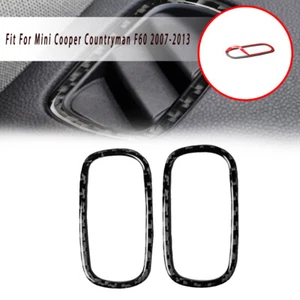 2pcs Carbon Fiber Car Air Vent Outlet Cover Trim For Mini Cooper F60 2007-2013 - Picture 1 of 6