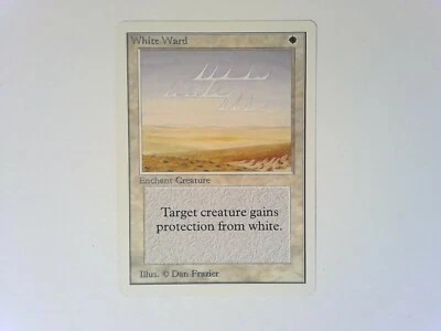White Ward Unlimited Edition Nice - Magic the Gathering MTG RV - Image 1 of 2