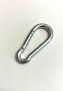 11 QUALITY Carabiner Silver Strong Clip Snap Hook Keyring Camping UK Fun Fishing - Picture 1 of 2