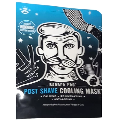 Barber Pro Men Post Shave Cooling Face Mask - Image 1 of 4