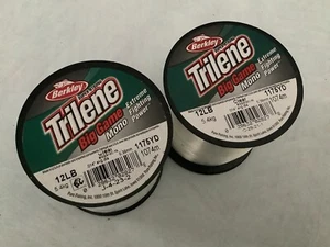 BERKLEY TRILENE BIG GAME FISHING LINE -CLEAR- 12 LBS 5.4 KG EXTREME FIGHT POWER - Picture 1 of 5