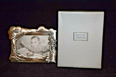 NEW!  New Old Stock....Pewter ROYAL LIMITED Little Bo Peep Picture Frame 4" x 6" - Image 1 of 4