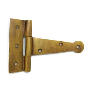 small hinges screws old aged style cast solid Brass DOOR BOX heavy 10cm long  4" - Picture 1 of 4