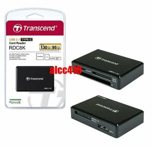 Transcend RDC8 Card Reader USB3.1 for CF/SD/SDHC/SDXC/Micro SD SDHC SDXC AU - Picture 1 of 1