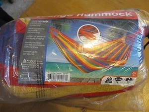 Lounge Hammock - Multicord - With Carrying and Storage Bag - Rainbow - Picture 1 of 4