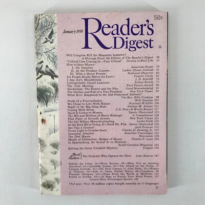 Reader's Digest #621 January 1974 Subscription Edition - Image 1 of 2