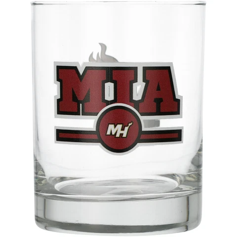 Miami Heat Letterman 14oz. Rocks Glass Cover