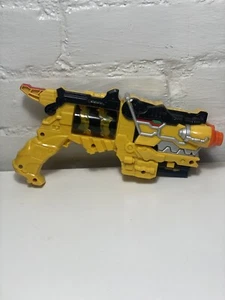 Power Rangers Deluxe Dino Super Charge Morpher gelber Blaster mit 1 Ladegerät funktioniert - Bild 1 von 11