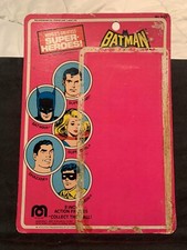 VINTAGE MEGO 1977 BATMAN 8" ACTION FIGURE CARD BACK ONLY WGSH DC COMICS RARE