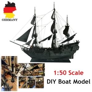 Holzmodellschiff Maßstab1:50 Replik Schiff Modell Segelboot Dekoration DIY Model - Bild 1 von 9