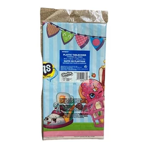 SHOPKINS KUNSTSTOFF TISCHDECKE Geburtstag Party Zubehör Tischdecke Tuch 54” x 84” - Bild 1 von 2
