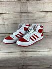 Adidas Top Ten Rb Mens Fv4925 White Scarlet Red Leather Athletic Shoes Size 11.5