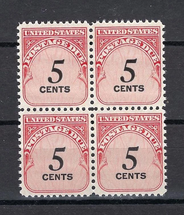 US 1959 Sc# J93 Postage due 5c Revenue block 4 MNH - Image 1 of 1