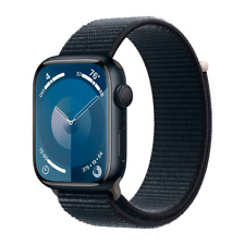 Apple Watch Series 9 45mm Aluminum Case with Sport Loop - Midnight, One Size (GPS) (MR9C3LL/A)