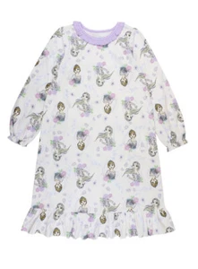 Girls DISNEY'S FROZEN 2 Elsa & Anna Floral Sisters’ Flannel Nightgown Size 4 NWT - Picture 1 of 5