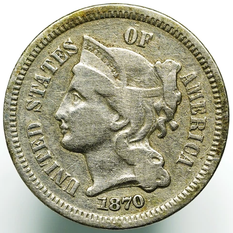 1870 Three Cent Nickel Cover