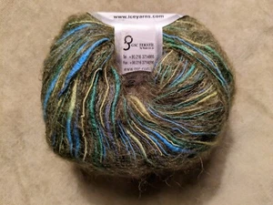 Strickgarn der Marke ICE Kind Mohair Acryl grün 8 Knäuel Paket Fnt2-17806 Neu - Bild 1 von 9