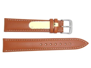 DI-Modell Genuine Calfskin Leather 18 mm BROWN COGNAC Watch Band "HAVANNA" - Picture 1 of 3