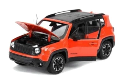 1/24 - 1/27 Welly Jeep Renegade Trailhawk Diecast Model Car Orange 24071 W-OR - Image 1 of 2