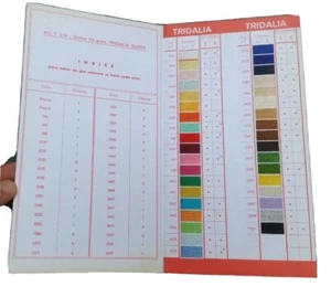 CATALOGO HILOS - CARTA DE COLORES TRIDALIA SUPER HILATURAS FABRA COATS  - Picture 1 of 3