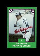 Bob Hegman Memphis Chicks 1984 TCMA authentic autographed card