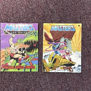 LOT OF 2 Vintage Masters of the Universe MOTU MINI COMICS - Picture 1 of 5
