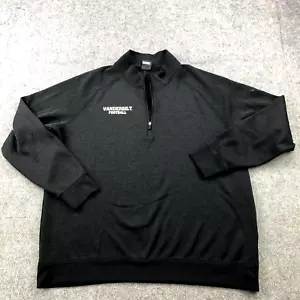 Vanderbilt Commodores Sweatshirt Mens XL Spell Out Football 1/4 Zip Nike Dri Fit - Picture 1 of 9