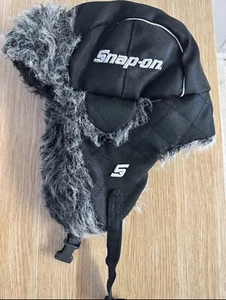 Snap On Tools Deerstalker Trapper Hat Black Rare Collectors Official Merchandise - Picture 1 of 4