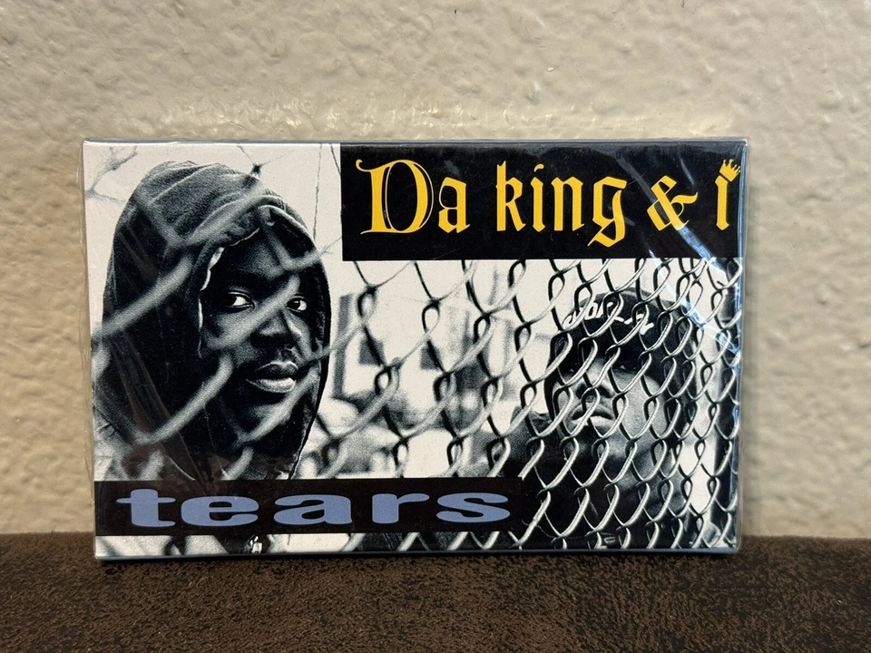 Rare! 1993 Da King & I – Tears Remix SEALED Cassette Tape Rowdy Records - Image 1 of 4