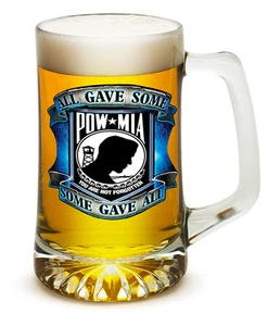 POW MIA- TODOS DIERON ALGO, ALGUNOS DIERON TODO- 25 OZ VASO GRANDE DE CERVEZA TANKARD - Imagen 1 de 1
