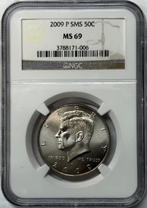 2009 D SMS Kennedy Half Dollar NGC MS 69 SP69 Gem TOP POP Coin 50C - Picture 1 of 2