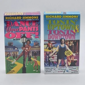 SEALED Richard Simmons Dance Your Pants Off VHS Tonin Uptown Downtown Fitness - Picture 1 of 6