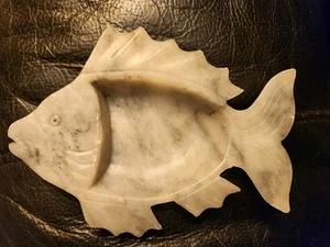 Schöne alte nahöstliche islamische Jade Stein Fisch Schmuck Schale - Bild 1 von 9