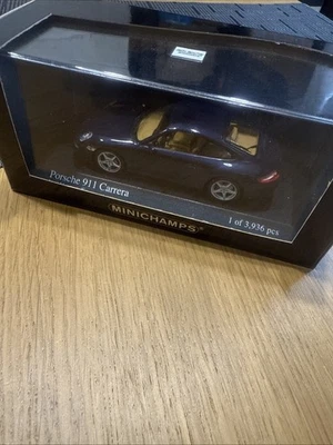 Minichamps Porsche 911 Carrera (2004) Blue Metallic 1:43-Lim Edition 3936pcs - Image 1 of 4