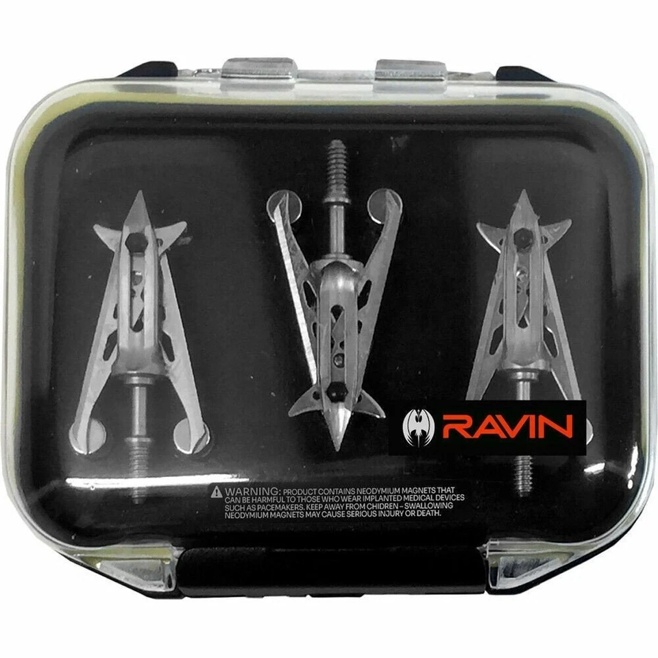 Ravin Broadhead Case Magnets Hold 6 Broadheads Durable Construction Compact R109 - Image 1 of 1