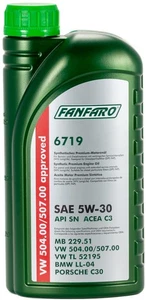 Fanfaro 6719 SAE 5W-30 API SN Longlife III Motoröl VW 50400 / 50700 1 Liter - Bild 1 von 1