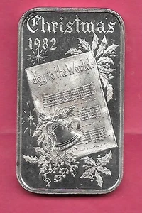 WEIHNACHTEN 1982 (DM 10) .999 SILBER KUNSTBARREN - Bild 1 von 2