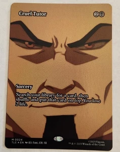Cruel Tutor TLE #24 Borderless Mythic Foil NM+ - Picture 1 of 1