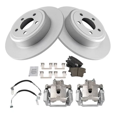 Rear Brake Pad & Rotor Kit Ceramic Premium G-Coated For 2009 Dodge Challenger - Image 1 of 4