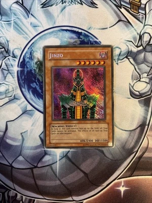 (13) YuGiOh Jinzo PSV-000 Reverse Foil Misprint Error Secret Unlimited HP/DMG - Image 1 of 4