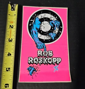 Vintage 1980's Santa Cruz Original Skateboarding Rob Roskopp Sticker Target II - Picture 1 of 4