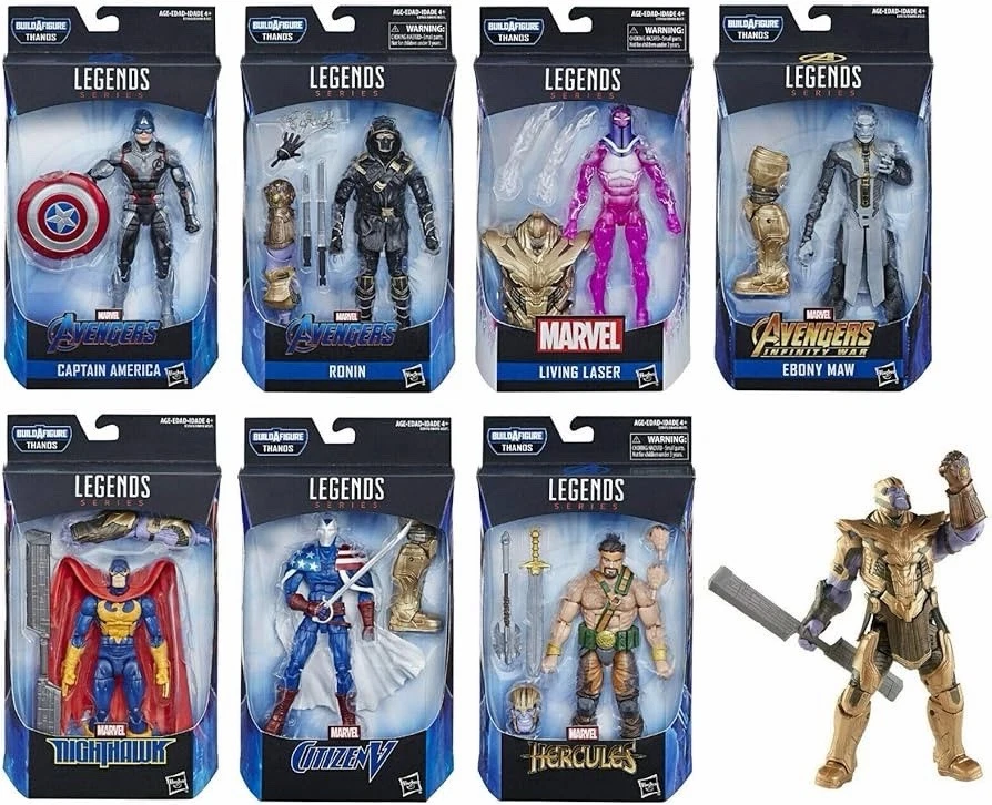 NUEVO Marvel Legends Avengers Endgame BAF Blindado Thanos Set 6 Figuras RARO Foto 1 de 4
