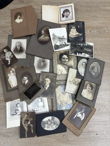 Lot of Antique Old Photographs Photos 1800's 1900's - Picture 1 of 2